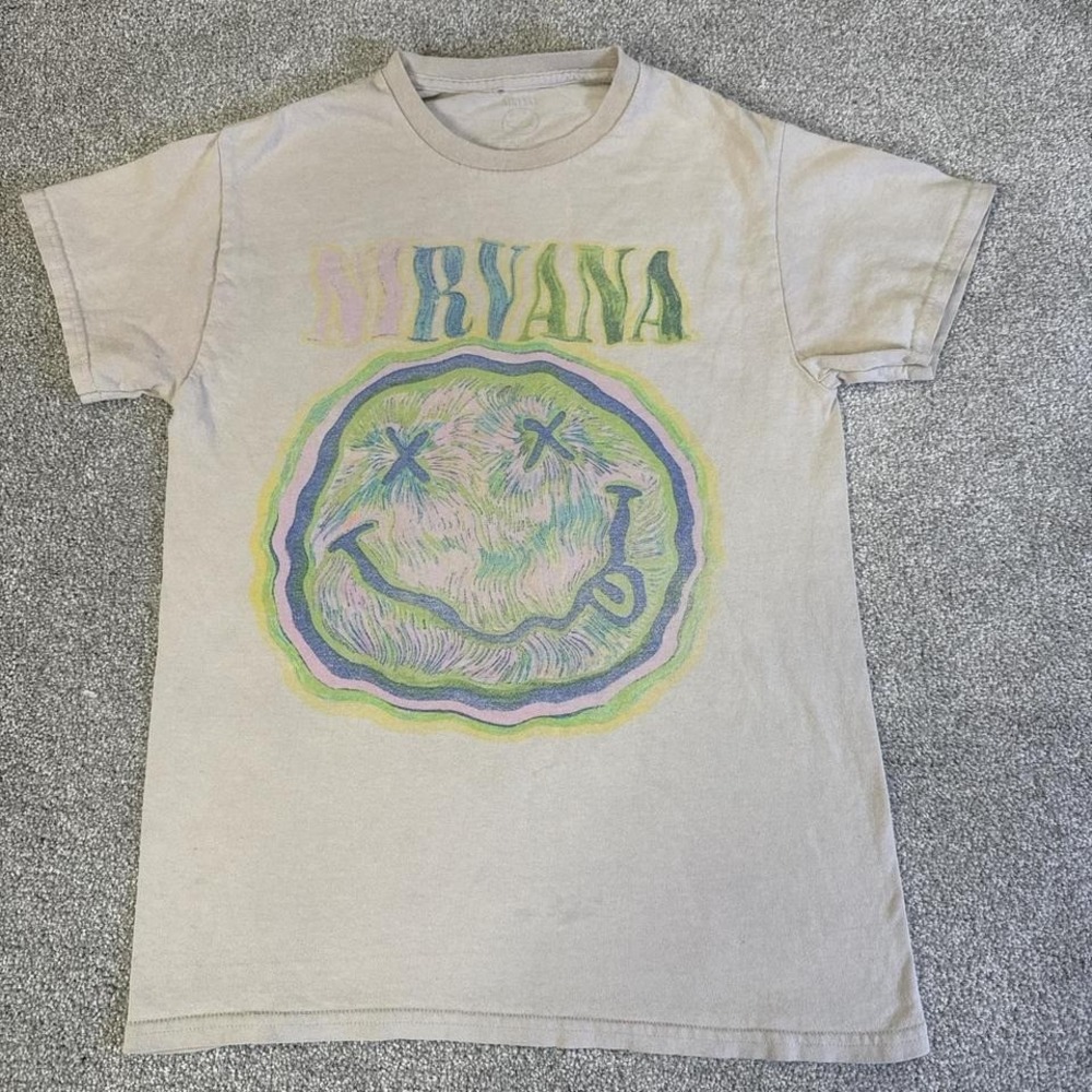 Nirvana Classic Graphic T-Shirt 2000s Men's Small